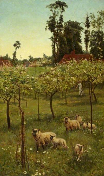 Sheep in an Orchard, , Alice Havers