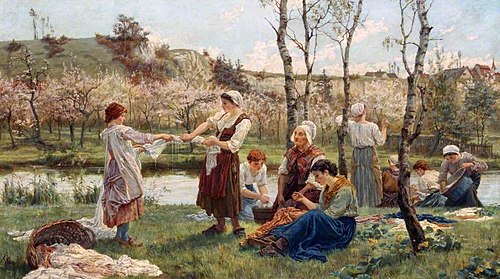 Blanchisseuses, 1880, Alice Havers