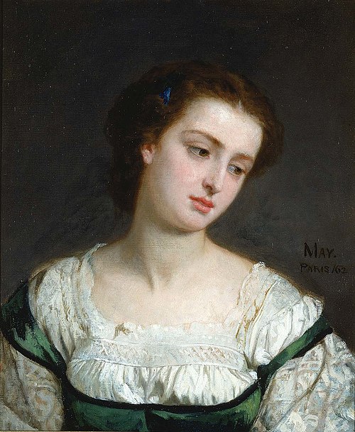 Portrait of a Young Woman, 1862, Edward Harrison May