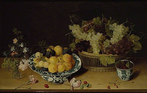 Still life of Fruit and Flowers, , Isaak Soreau