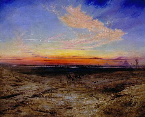 The Pyramids and the Nile Valley, 1862, Elijah Walton