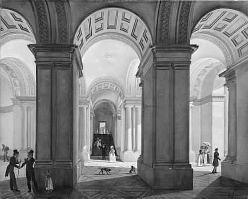 Christiansborg Slots vestibule, 1829, Ditlev Martens