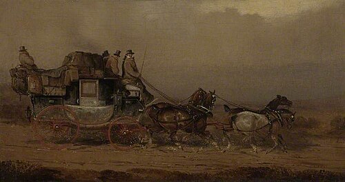 The Bristol to London Coach, 1840, Charles Cooper Henderson