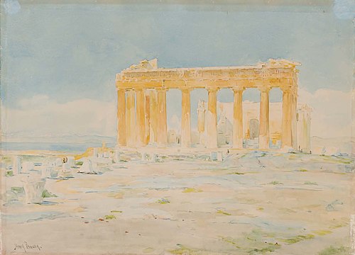 The Parthenon, East Facade, 1875, Henry Bacon