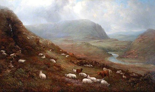 Sheep Walk, Cronkley Crags, Teesdale, County Durham, 1866, Mark Thompson