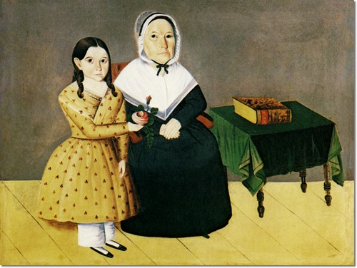 Anna Gould Crane and Granddaughter Janette, 1845, Sheldon Peck