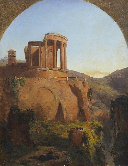 Temple of the Sibyl, Tivoli, 1849, Thomas Stuart Smith