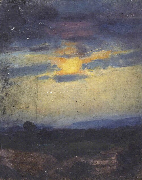 Sunset Landscape, 1850, Thomas Stuart Smith