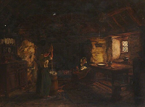 Welsh Interior, 1861, Thomas Stuart Smith