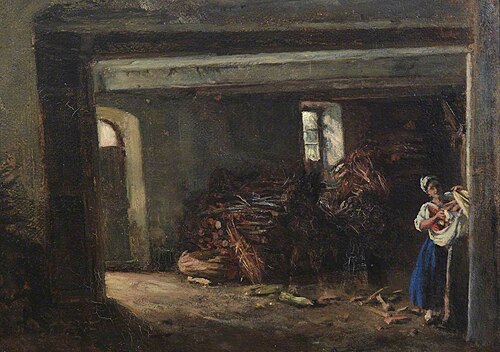 The Wood Store, Avignon, 1869, Thomas Stuart Smith