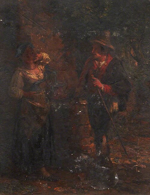 Man and a Woman by a Tap, , Thomas Stuart Smith
