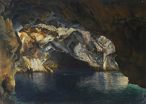 A Seaside Grotto near Palermo, , Thomas Stuart Smith