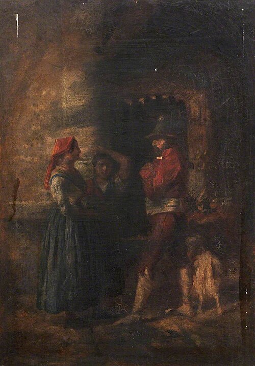Three Figures in a Doorway, , Thomas Stuart Smith