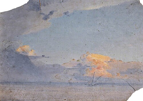A Boat on the Water at Sunset, , Thomas Stuart Smith