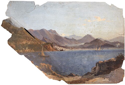 View of Salerno from near Cetara, , Thomas Stuart Smith