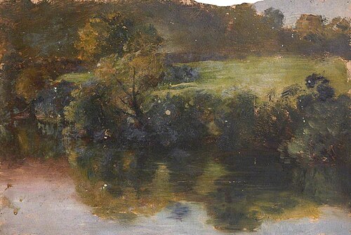 Trees Reflected in the Water, , Thomas Stuart Smith