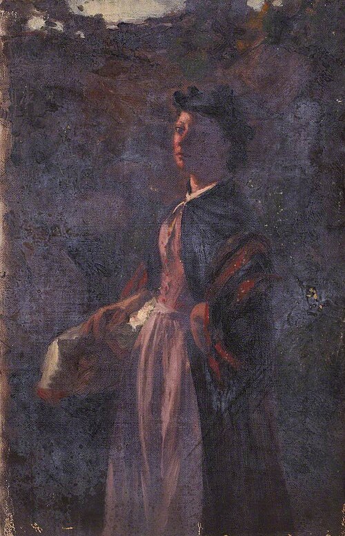 Portrait of a Woman in Three-Quarter View, , Thomas Stuart Smith