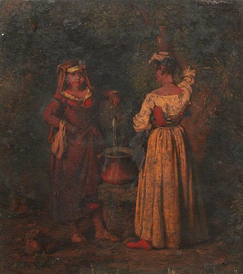 Two Women Gathering Water, , Thomas Stuart Smith