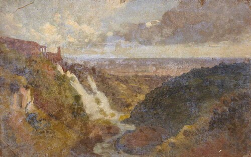 Ruins on a Hillside (Villa Maecenas, Tivoli), , Thomas Stuart Smith