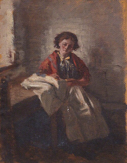 Girl at a Window, , Thomas Stuart Smith