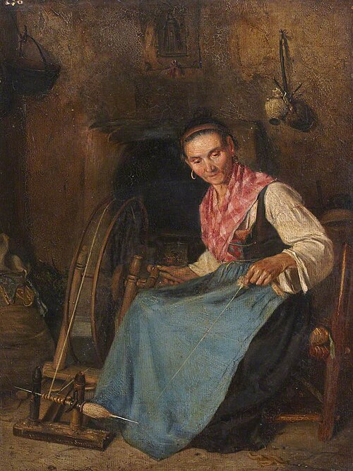 Woman Spinning, , Thomas Stuart Smith