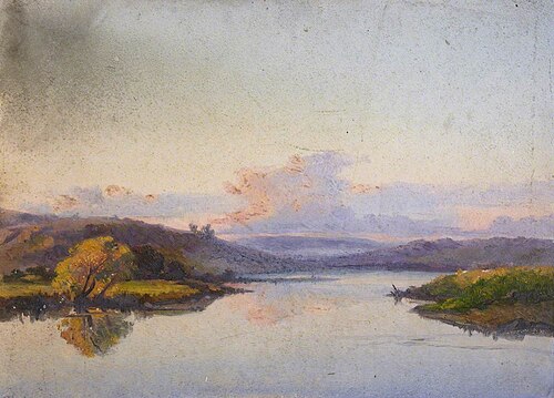 Sunset on a Lake, , Thomas Stuart Smith