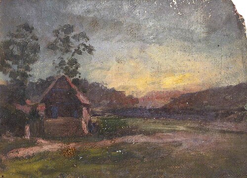 Cottage in a Landscape, , Thomas Stuart Smith