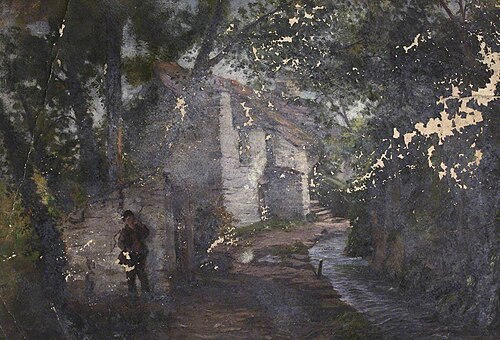 Figure in a Village, , Thomas Stuart Smith