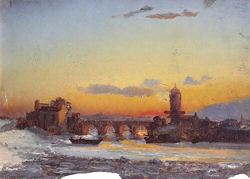Bridge at Sunset, , Thomas Stuart Smith