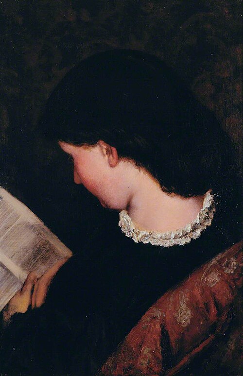 Study of a Girl Reading, , Thomas Stuart Smith