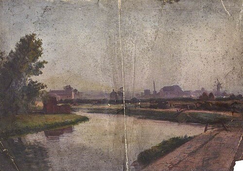 River near a Town, , Thomas Stuart Smith