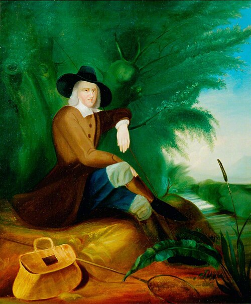 Izaak Walton (1593–1683), Author of 'The Compleat Angler', 1831, James Inskipp