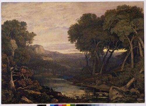 Evening Landscape with River, 1837, Francis Oliver Finch
