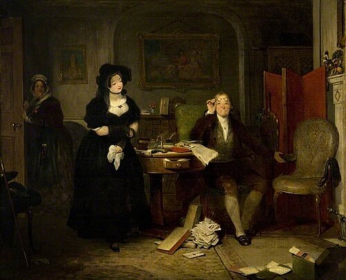 Answering the Advertisement, 1841, Francis Philip Stephanoff