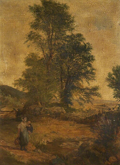 Landscape with Peasants, , Ambrose Bowden Johns