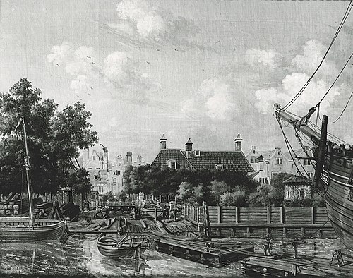Scheepstimmerwerf "De Walvis" op het Bickerseiland, 1822, Pieter Godfried Bertichen