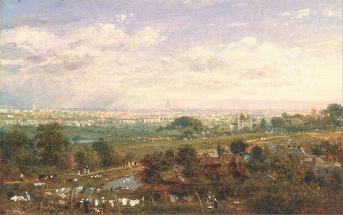 London from Islington Hill, 1825, Frederick Nash