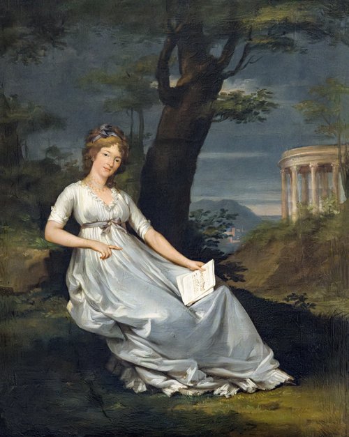 Portrait de jeune femme avec une partition, 1797, Teodoro Matteini