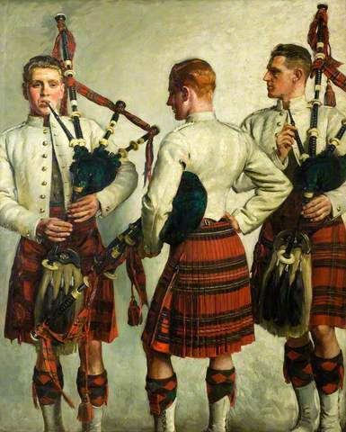 Pipe Practice, 1918, William Bruce Ellis Ranken