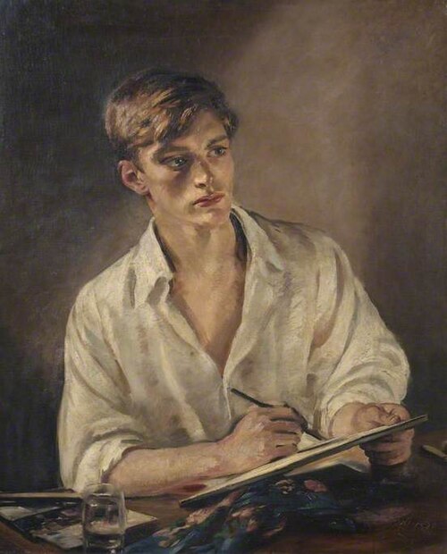 Young Man Sketching, 1920, William Bruce Ellis Ranken