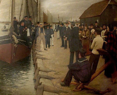 A Mission to Seamen, 1891, Henry Herbert La Thangue