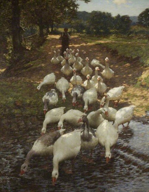 The Watersplash, 1900, Henry Herbert La Thangue
