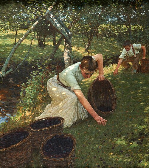 Gathering Plums, 1901, Henry Herbert La Thangue