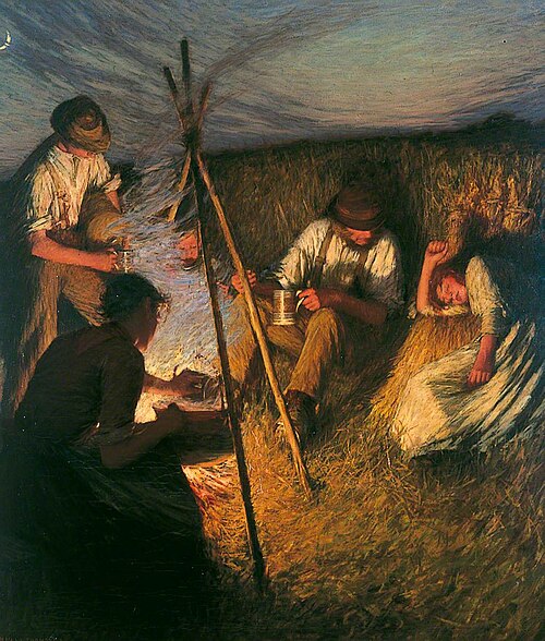 The Harvesters' Supper, 1903, Henry Herbert La Thangue