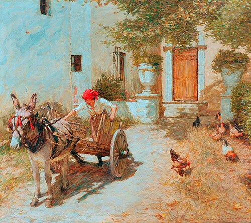 A Farmyard Scene, 1905, Henry Herbert La Thangue