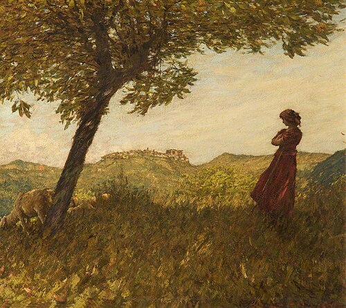 A Ligurian Shepherdess, , Henry Herbert La Thangue