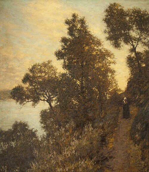 Ligurian Bridle Path, 1920, Henry Herbert La Thangue