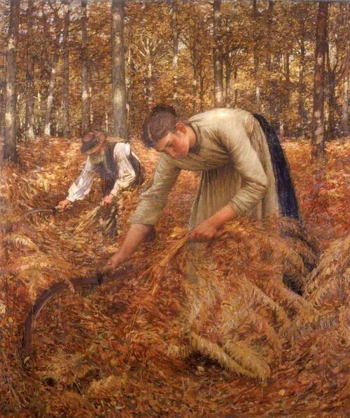 Gathering Bracken, 1899, Henry Herbert La Thangue