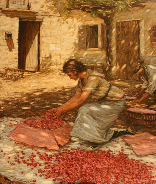 Packing Cherries in Provence, France, 1923, Henry Herbert La Thangue
