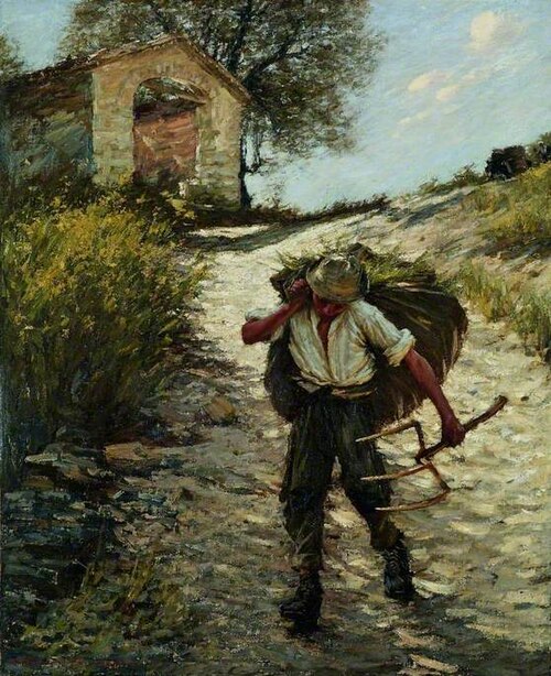 Ancient Provençal Road, 1920, Henry Herbert La Thangue